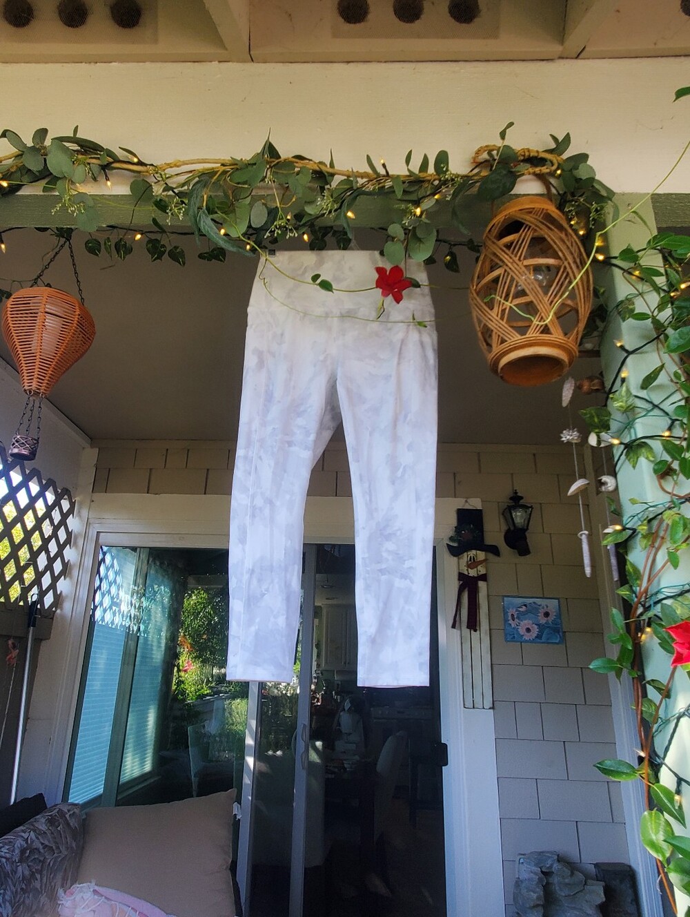 White Snd Grey Stretch Performance Pants
